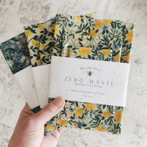 Daisy Yellow | Beeswax Food Wrap
