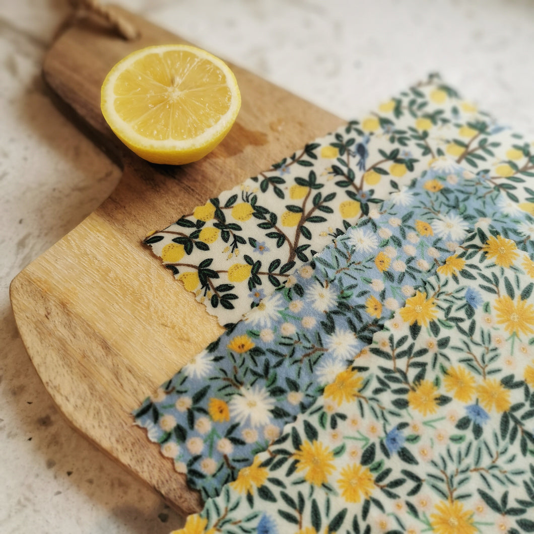Daisy Yellow | Beeswax Food Wrap